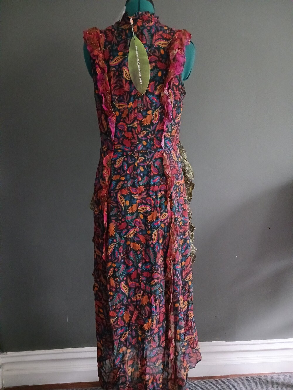 NWT Farm Riomixed Mini Prints Midi Dress Size M - Picture 4 of 12